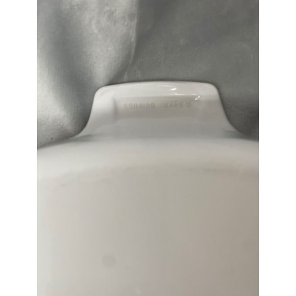 CorningWare A-1 1/2-B 1.5L Floral Watercolor Casserole Dish w/PYREX Lid Vtg - Picture 5 of 9